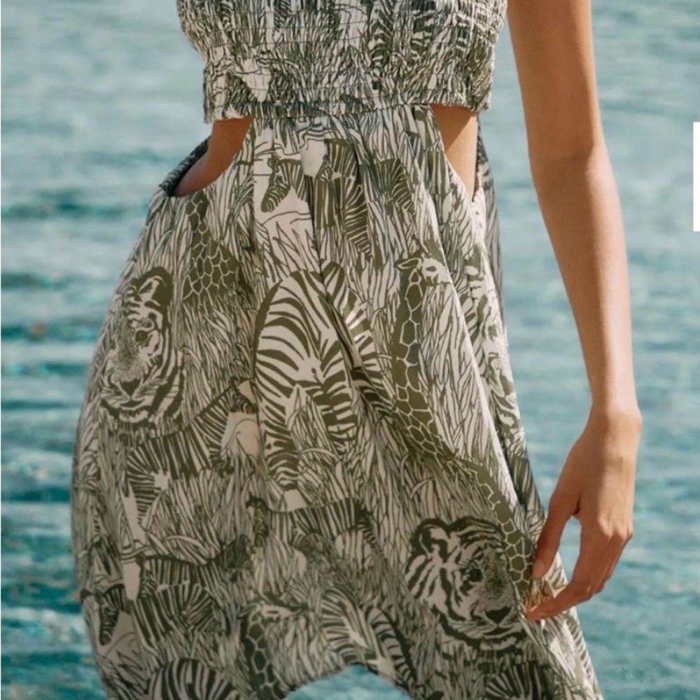 By Anthropology tropical sun dress